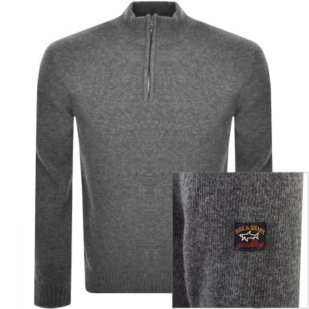 Recommended Product Image for Paul And Shark Lambswool Knit Jumper Grey