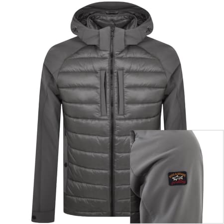 Product Image for Paul And Shark Hybrid Hooded Jacket Grey