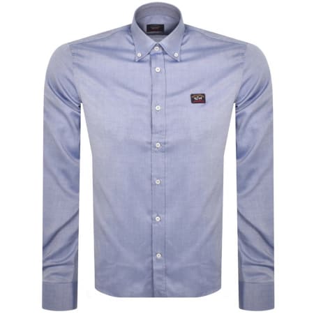 Product Image for Paul And Shark Cotton Long Sleeved Shirt Blue