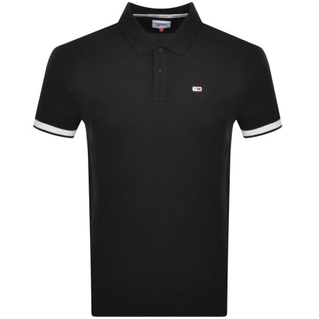 Product Image for Tommy Jeans Linear Polo T Shirt Black