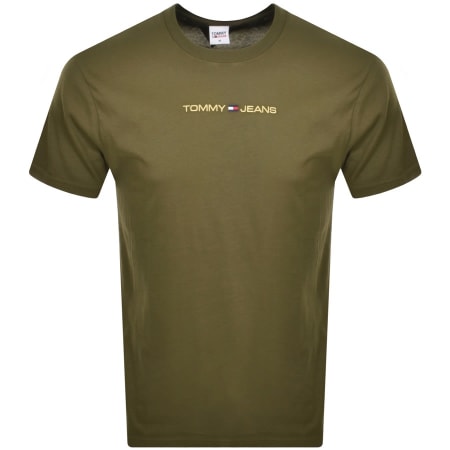 Product Image for Tommy Jeans Classic Gold Linear T Shirt Green