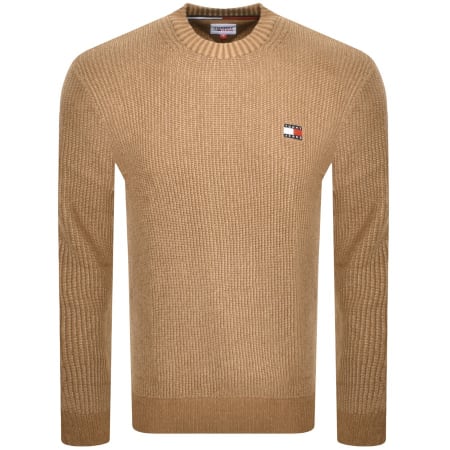 Product Image for Tommy Jeans Tonal XS Badge Knit Jumper Beige