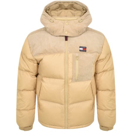 Product Image for Tommy Jeans Cord Mix Alaska Puffer Jacket Beige