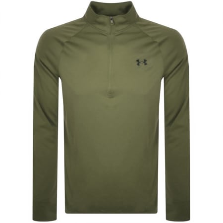 Recommended Product Image for Under Armour Tech Half Zip Sweatshirt Green