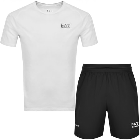 Product Image for EA7 Emporio Armani T Shirt Shorts Set White