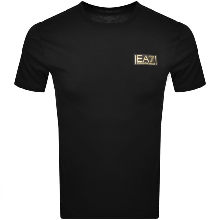 Product Image for EA7 Emporio Armani Logo Patch T Shirt Black