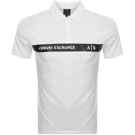 Recommended Product Image for Armani Exchange Logo Polo T Shirt White