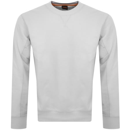 Product Image for BOSS Wenylon 01 Crew Neck Sweatshirt Grey