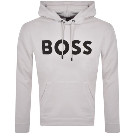 Product Image for BOSS We Basic Logo Hoodie Grey
