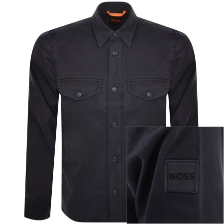 Product Image for BOSS Lovelock Overshirt Jacket Navy