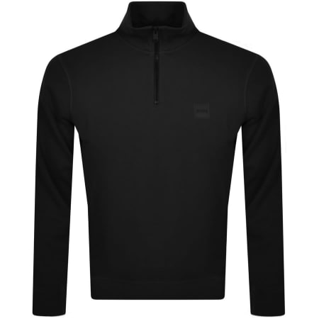 Product Image for BOSS Zetrust Half Zip Sweatshirt Black
