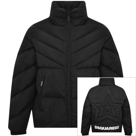 Product Image for DSQUARED2 Logo Puffy Star Jacket Black