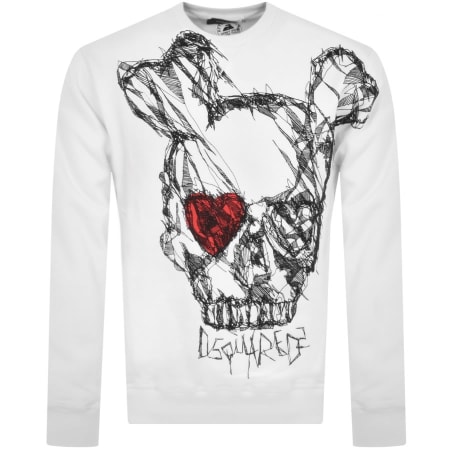 Product Image for DSQUARED2 Cool Fit Graphic Sweatshirt White