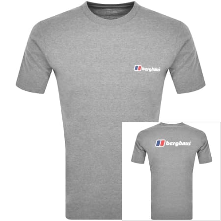 Product Image for Berghaus Organic Logo T Shirt Grey