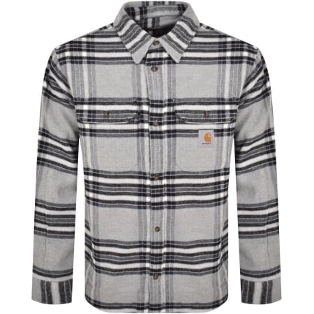 Product Image for Carhartt WIP Long Sleeve Hawkins Shirt Grey