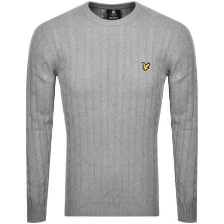 Recommended Product Image for Lyle And Scott Crew Neck Cable Knit Jumper Grey