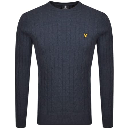 Product Image for Lyle And Scott Cable Knit Jumper Navy