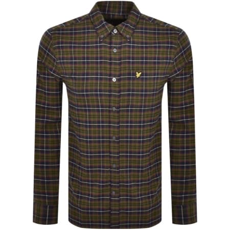 Product Image for Lyle And Scott Check Flannel Shirt Green