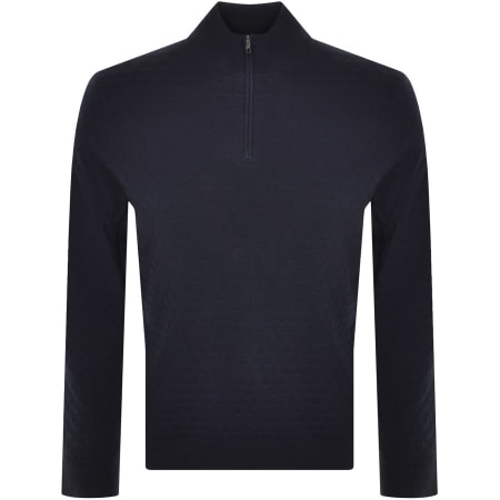 Recommended Product Image for Ted Baker Kurnle Half Zip Knit Jumper Navy