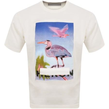 Product Image for Heron Preston Censored Heron Logo T Shirt Off Whit