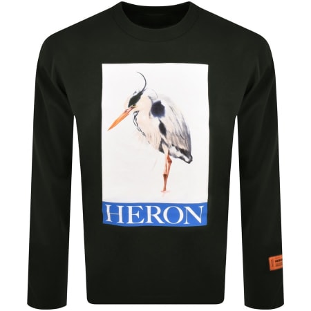 Product Image for Heron Preston Logo Long Sleeve T Shirt Black