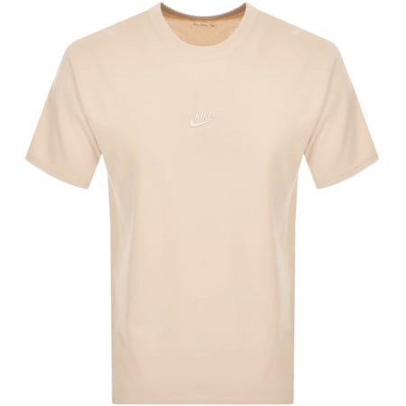 Product Image for Nike Crew Neck Essential T Shirt Beige
