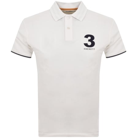 Product Image for Hackett Modern City Number Polo T Shirt Off White