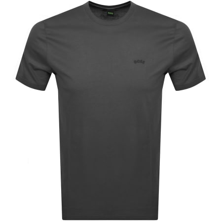 Product Image for BOSS Tee Curved T Shirt Grey