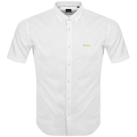 Product Image for BOSS Biado R Short Sleeved Shirt White