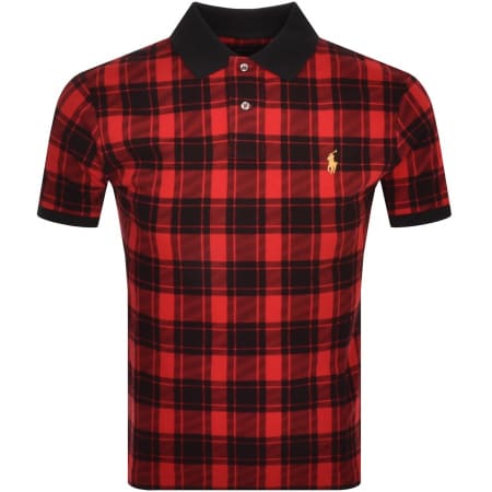 Product Image for Ralph Lauren Custom Slim Polo T Shirt Red