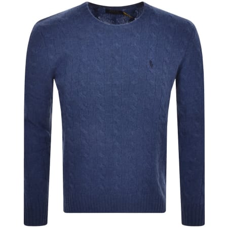 Product Image for Ralph Lauren Cable Knit Jumper Blue