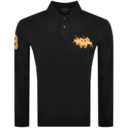 Product Image for Ralph Lauren Long Sleeve Polo T Shirt Black