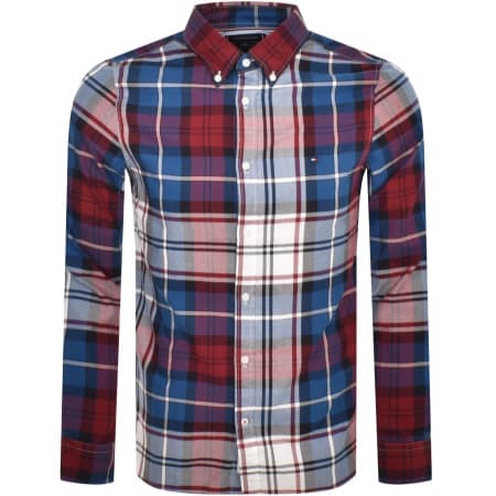 Recommended Product Image for Tommy Hilfiger Long Sleeve Tartan Shirt Blue