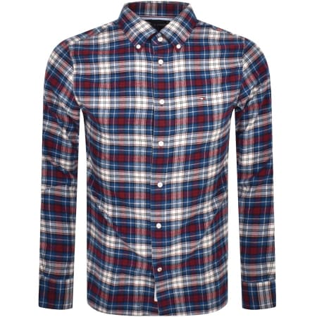 Product Image for Tommy Hilfiger Long Sleeve Tartan Shirt Blue
