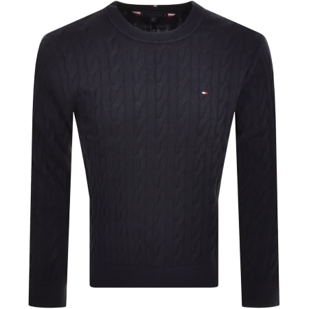 Product Image for Tommy Hilfiger Cable Knit Jumper Navy