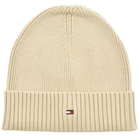 Product Image for Tommy Hilfiger Essential Flag Beanie Hat Beige