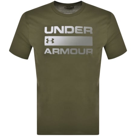 Product Image for Under Armour Wordmark Logo T Shirt Green