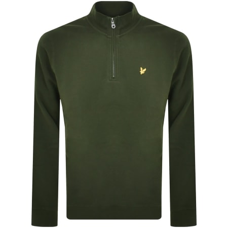 Product Image for Lyle And Scott Quarter Zip Sweatshirt Green