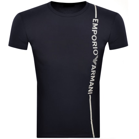 Product Image for Emporio Armani Lounge Logo T Shirt Navy