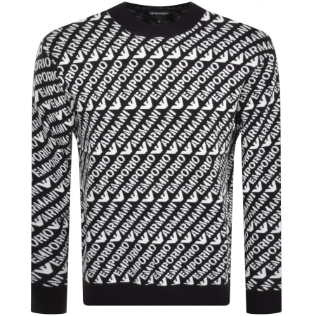 Recommended Product Image for Emporio Armani Logo Knit Jumper Navy