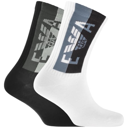 Product Image for Emporio Armani Multicolour Two Pack Socks