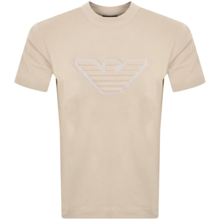 Product Image for Emporio Armani Logo T Shirt Beige