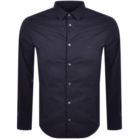 Product Image for Emporio Armani Long Sleeved Shirt Navy