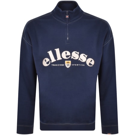 Recommended Product Image for Ellesse Roane Quarter Zip Sweatshirt Navy