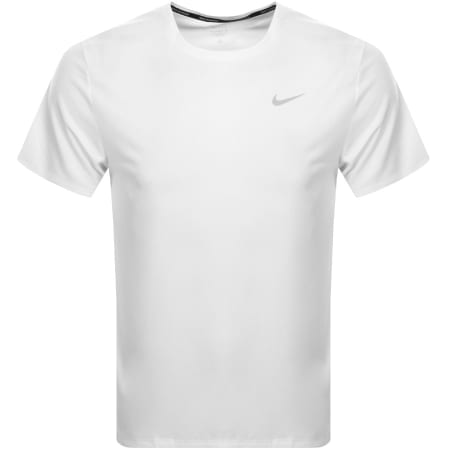 Product Image for Nike Training Dri Fit Miler T Shirt White