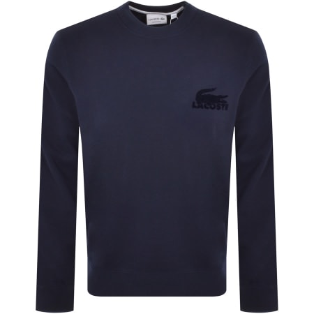 Recommended Product Image for Lacoste Crew Neck Sweatshirt Navy