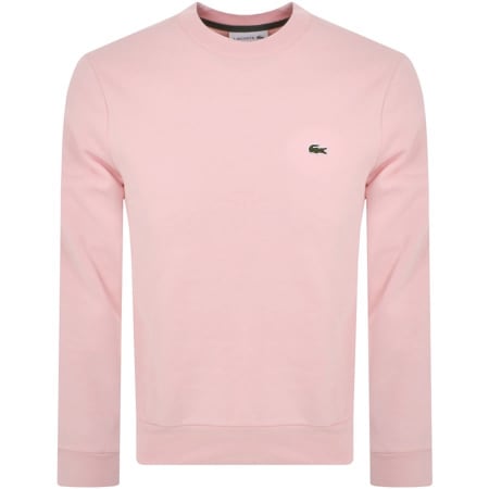 Product Image for Lacoste Crew Neck Sweatshirt Pink