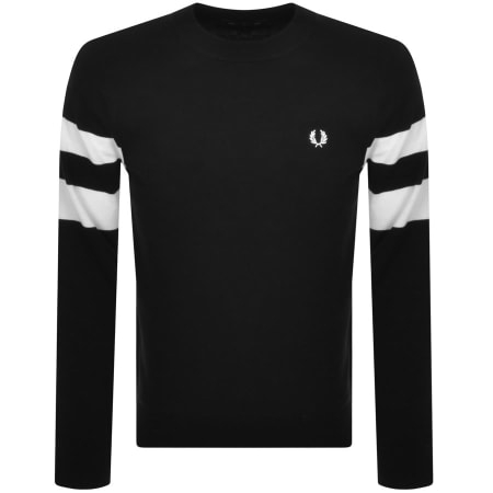 Recommended Product Image for Fred Perry Tipped Sleeve Jumper Black