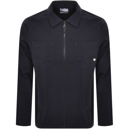 Product Image for Farah Vintage Olmes Full Zip Overshirt Navy