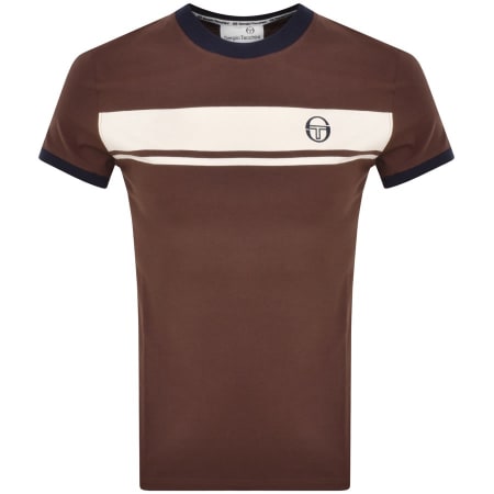 Product Image for Sergio Tacchini Logo T Shirt Brown